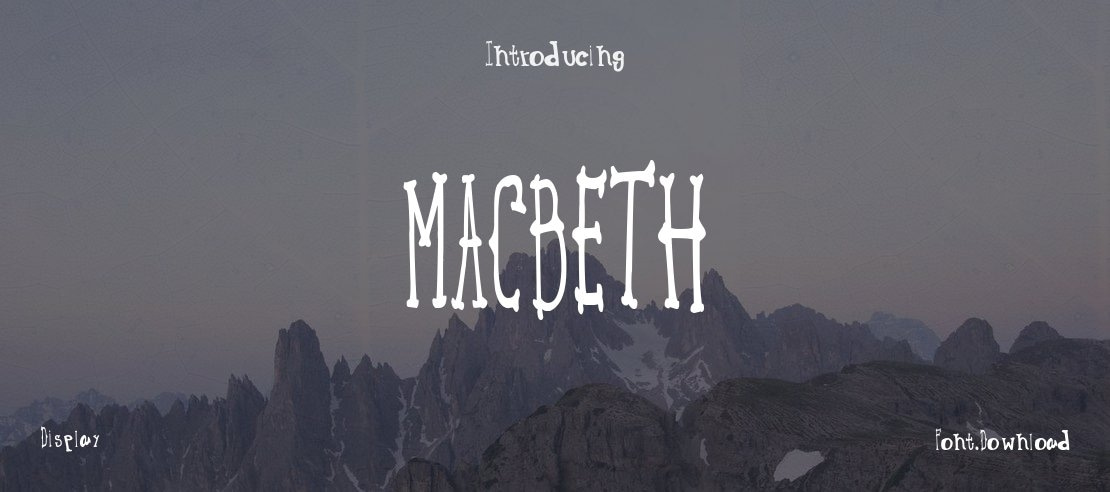 MACBETH Font