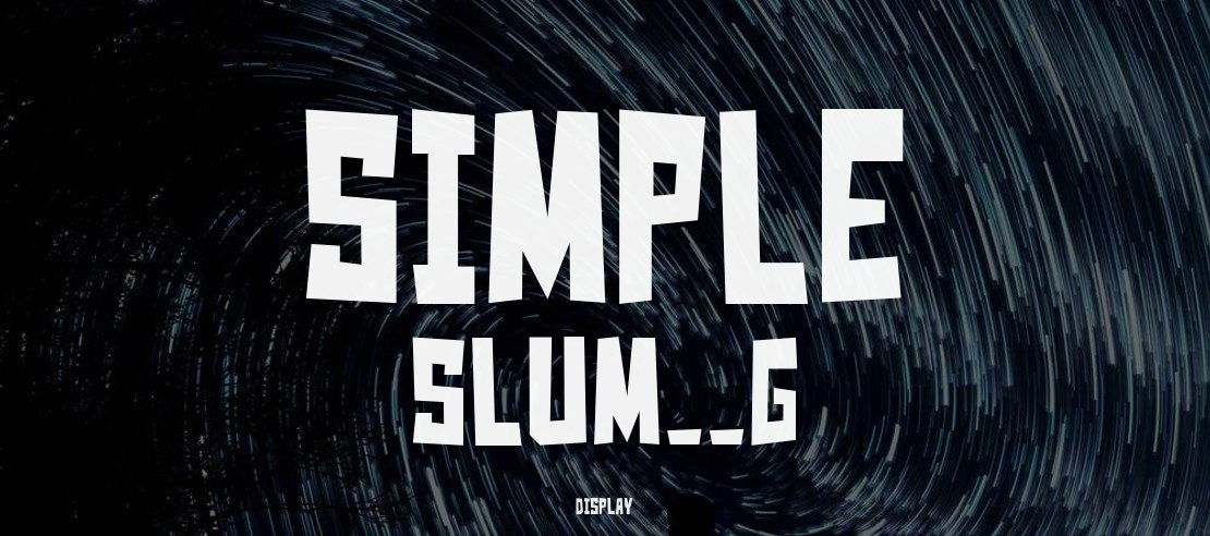 Simple Slum__G Font