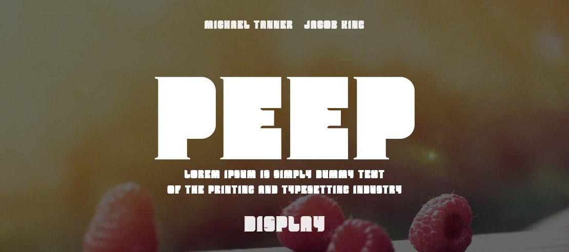 Peep Font