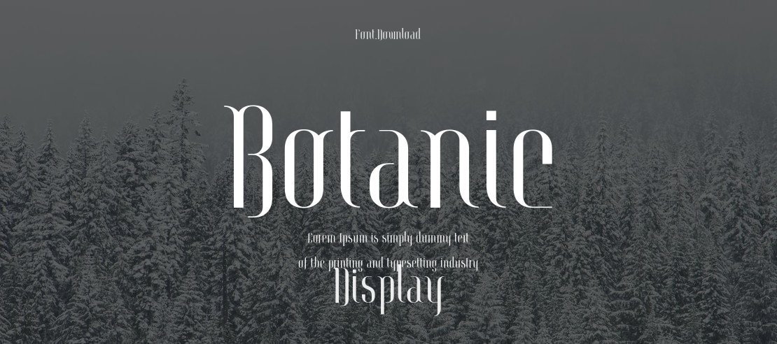 Botanic Font