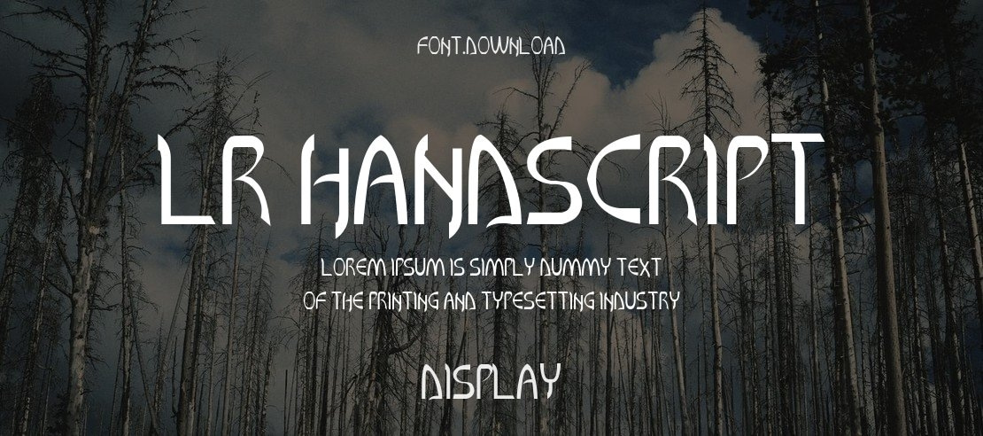 LR HandScript Font Family