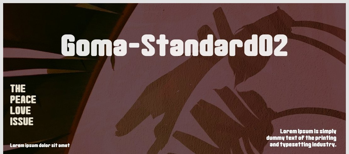 Goma-Standard02 Font