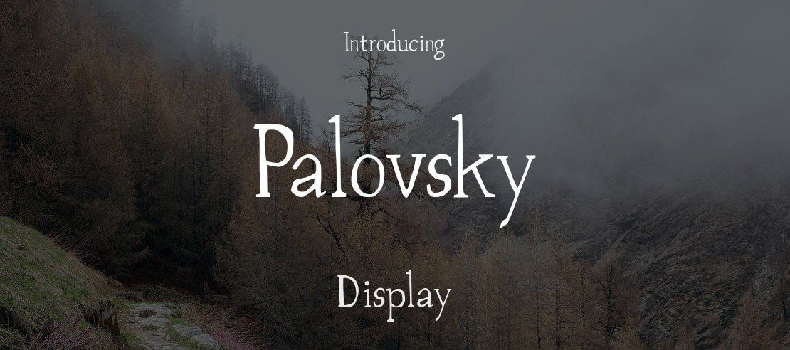Palovsky Font