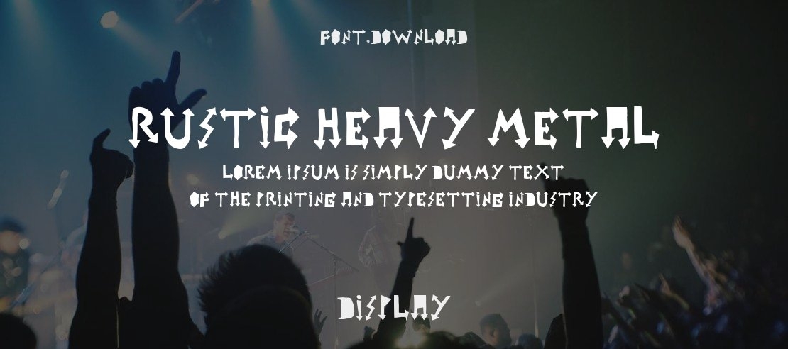 rustic heavy metal Font