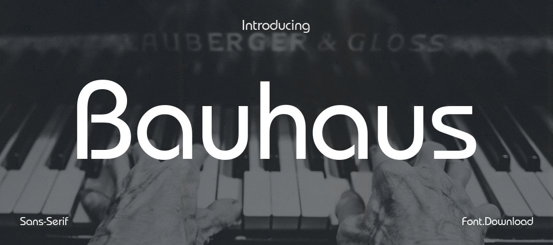 Bauhaus Font Family