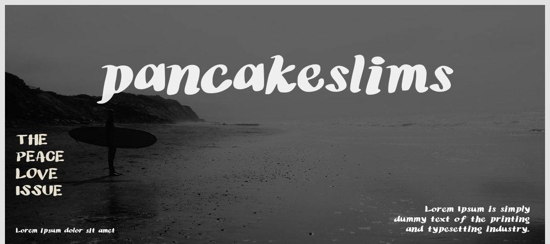 pancakeslims Font