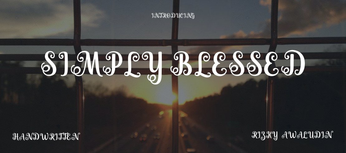 Simply Blessed Font