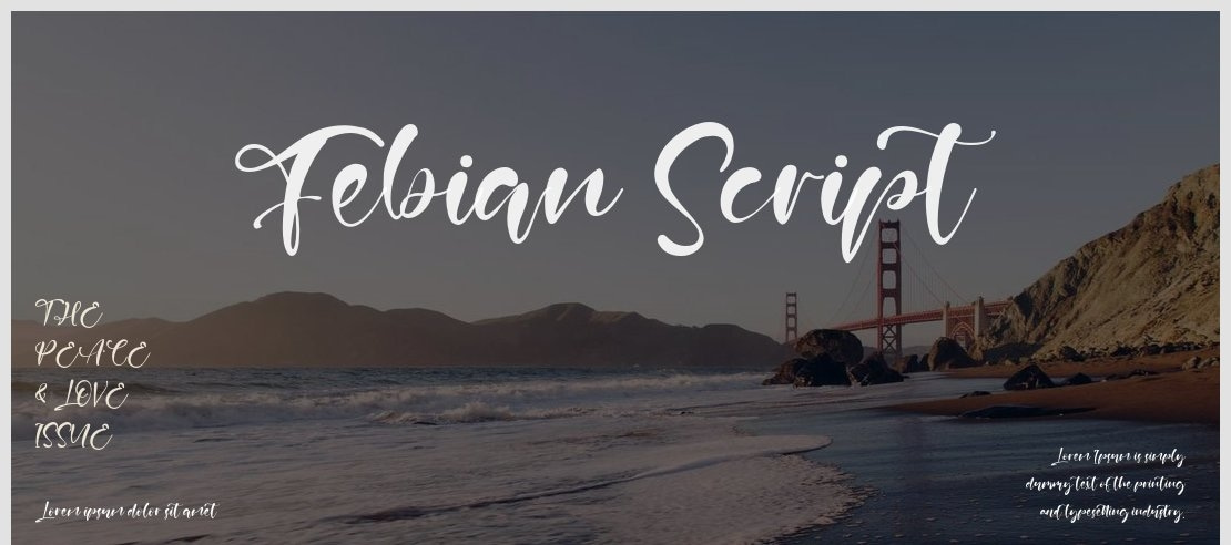 Febian Script Font