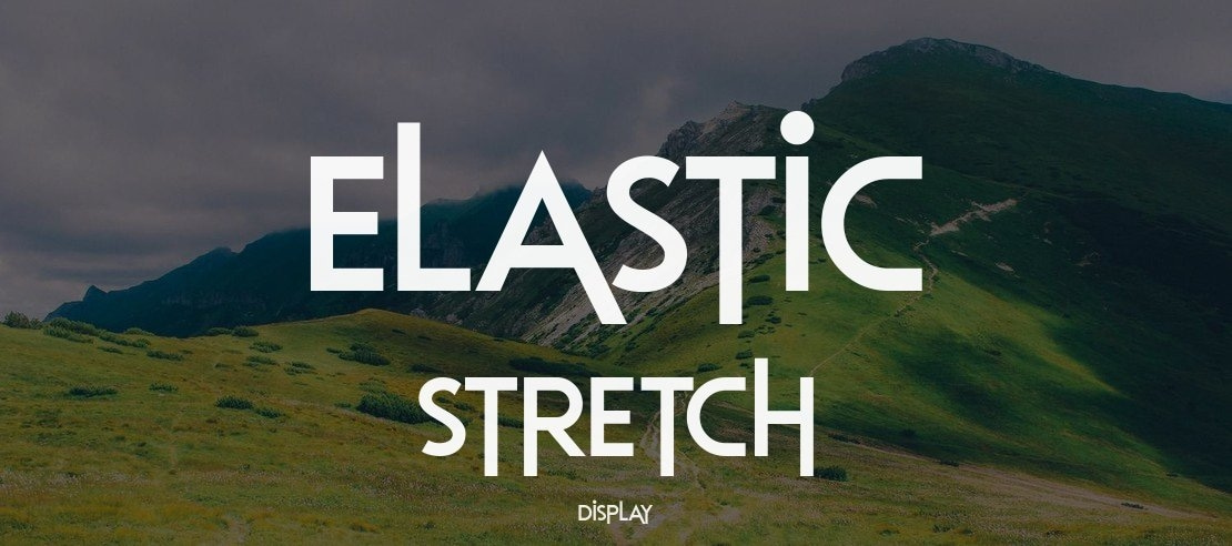 Elastic Stretch Font Family