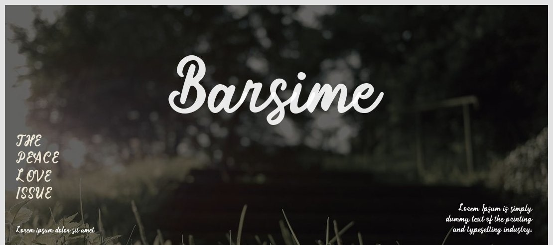 Barsime Font