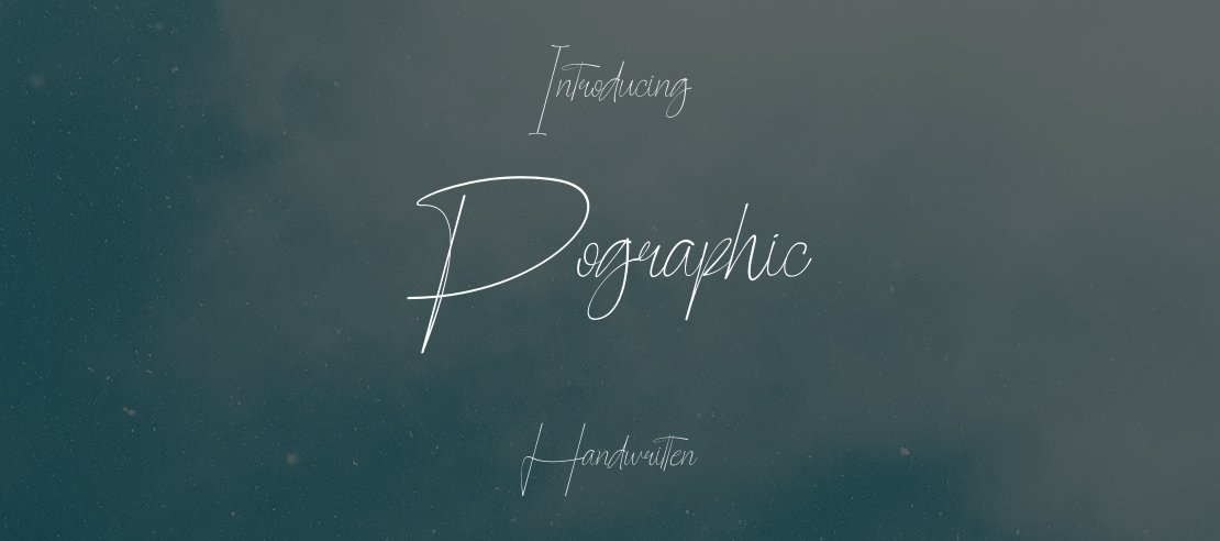 Pographic Font