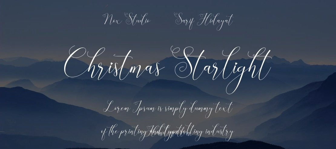 Christmas Starlight Font