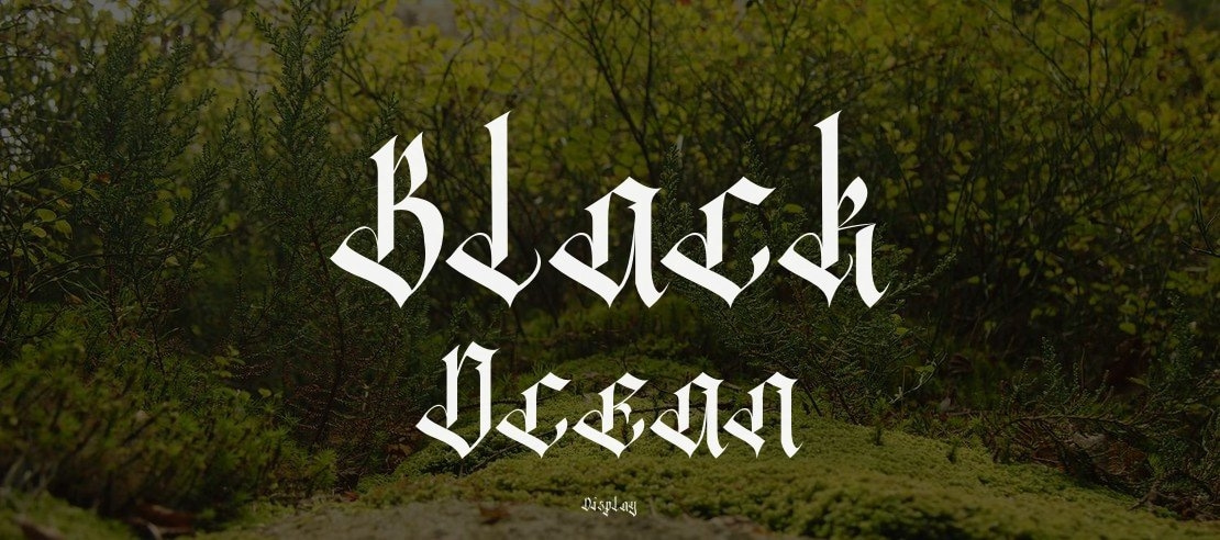 Black Ocean Font