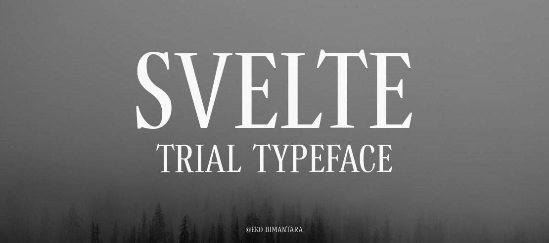 Svelte Trial Font Family