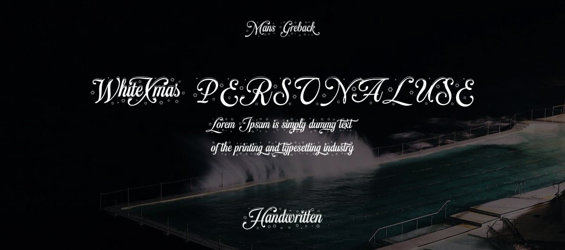 White Xmas PERSONAL USE Font Family