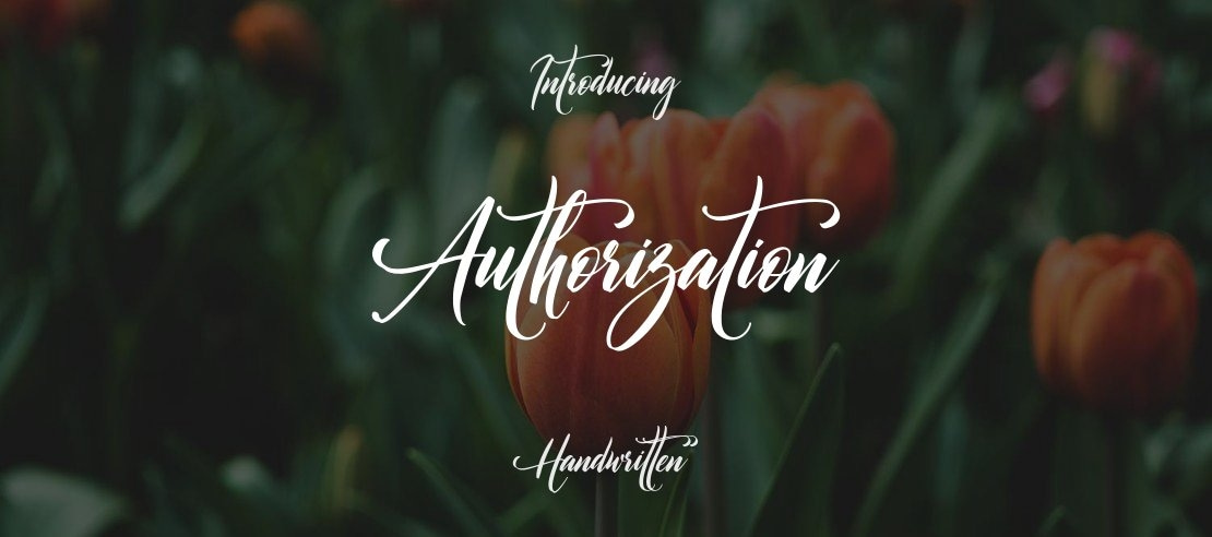 Authorization Font