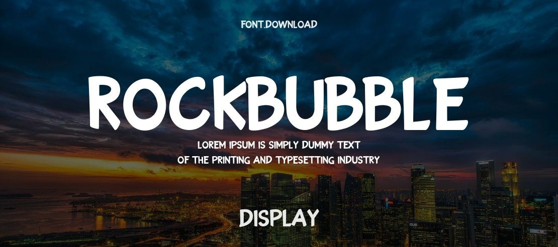 ROCKBUBBLE Font