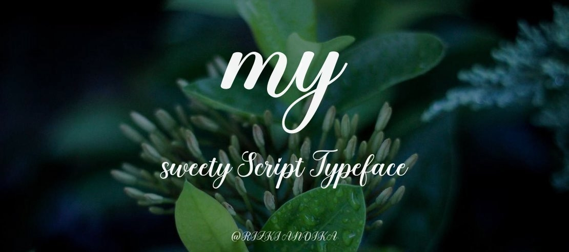 my sweety Script Font