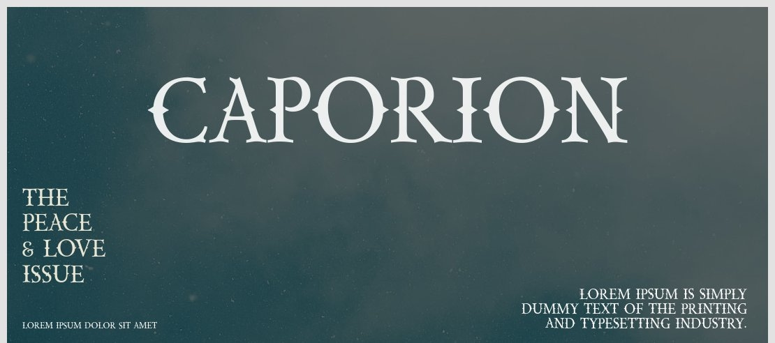 CAPORION Font