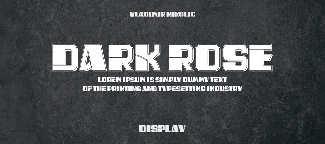 Dark Rose Font