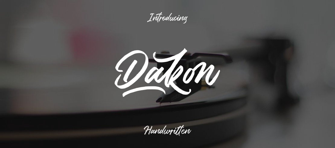 Dakon Font