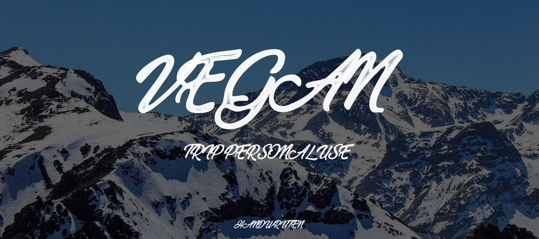 Vegan Trip Personal Use Font