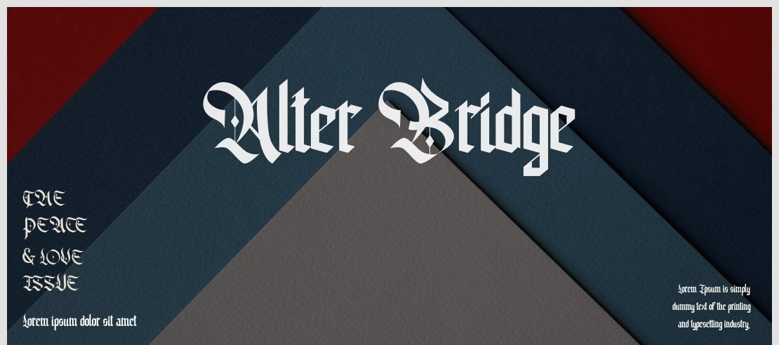 Alter Bridge Font