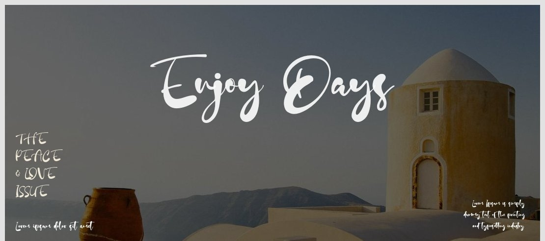 Enjoy Days Font