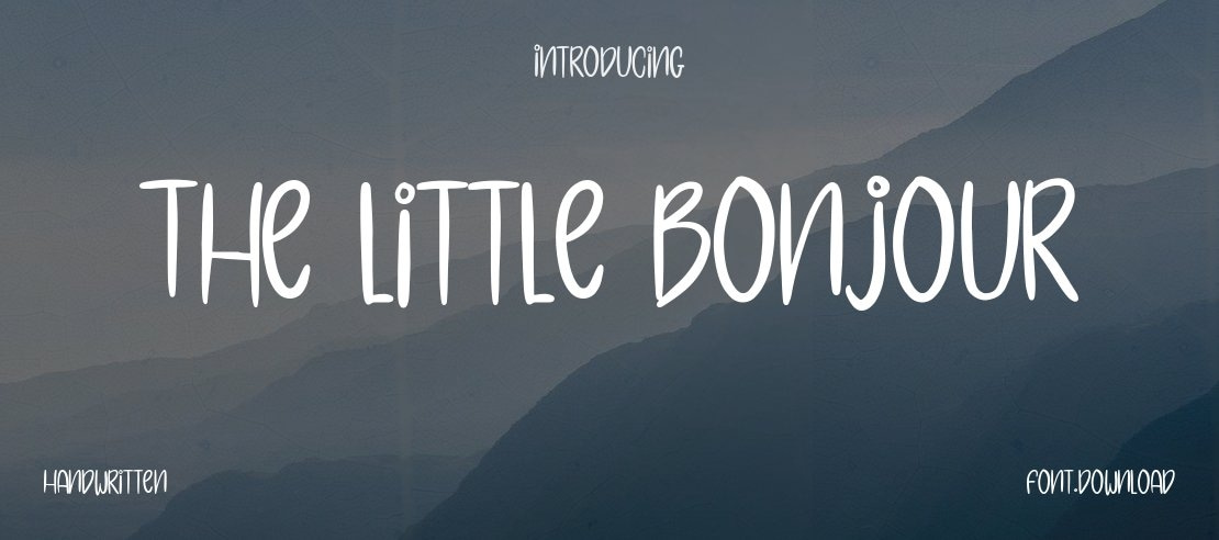 The Little Bonjour Font