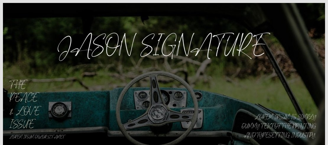 Jason Signature Font