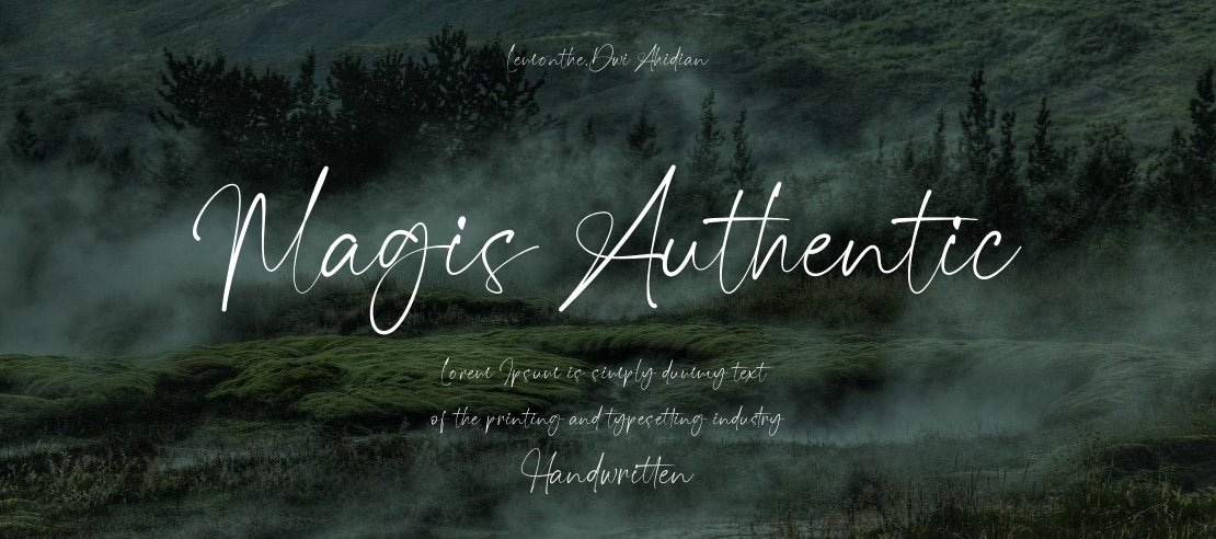 Magis Authentic Font