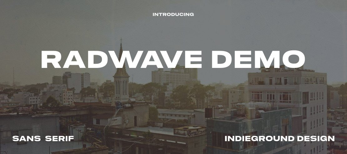 Radwave Demo Font