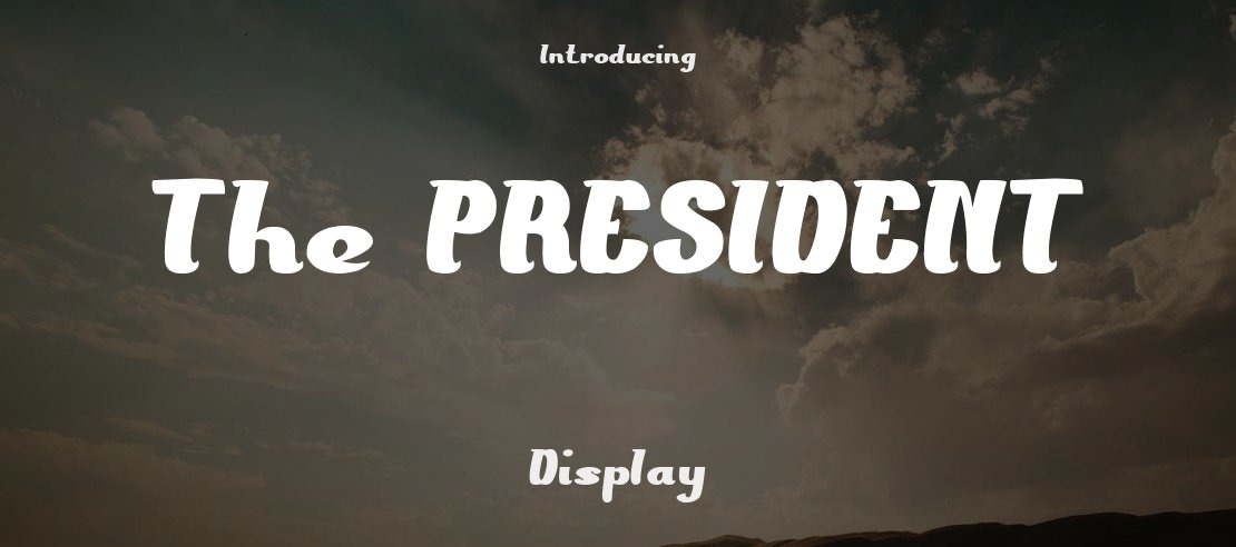 The PRESIDENT Font