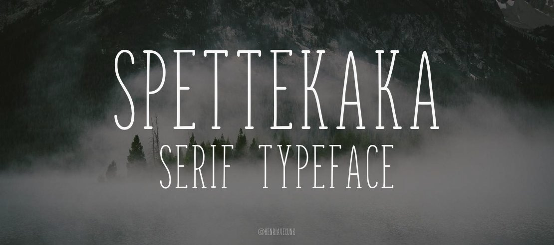 Spettekaka Serif Font