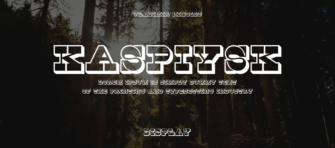 Kaspiysk Font Family