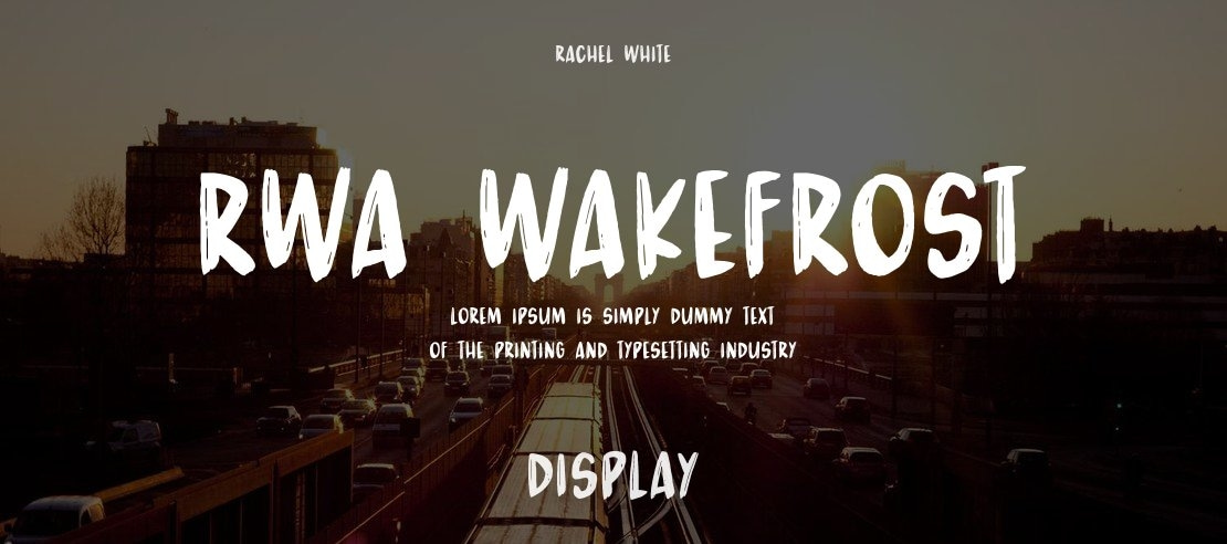 RWA Wakefrost Font