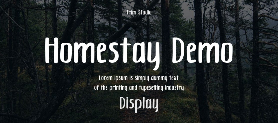 Homestay Demo Font