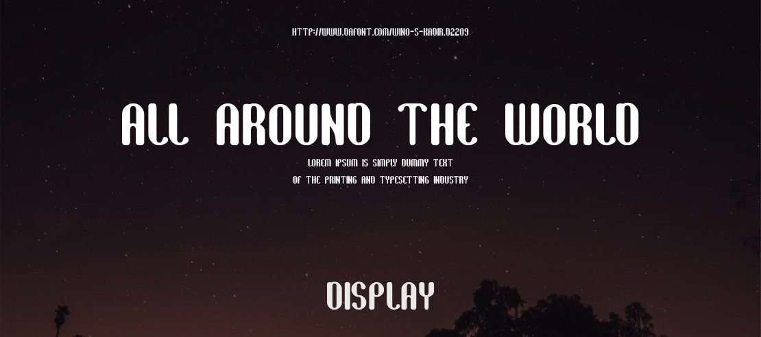 all around the world Font
