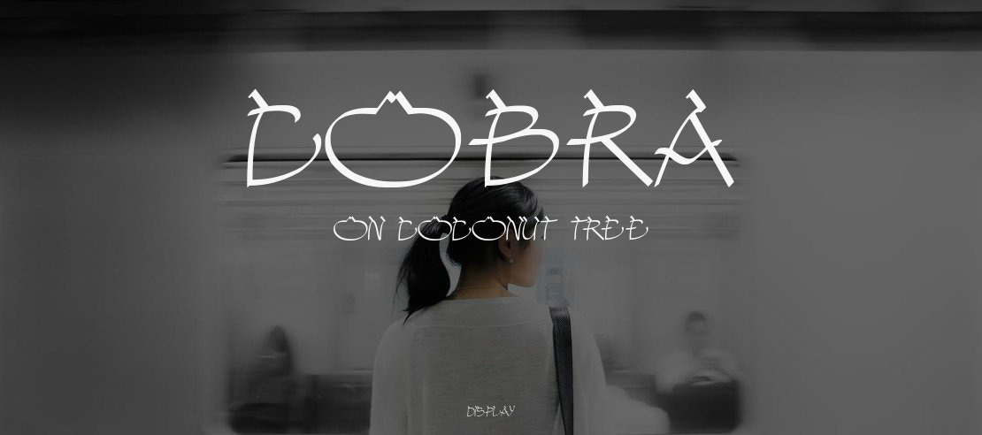 COBRA on coconut tree Font