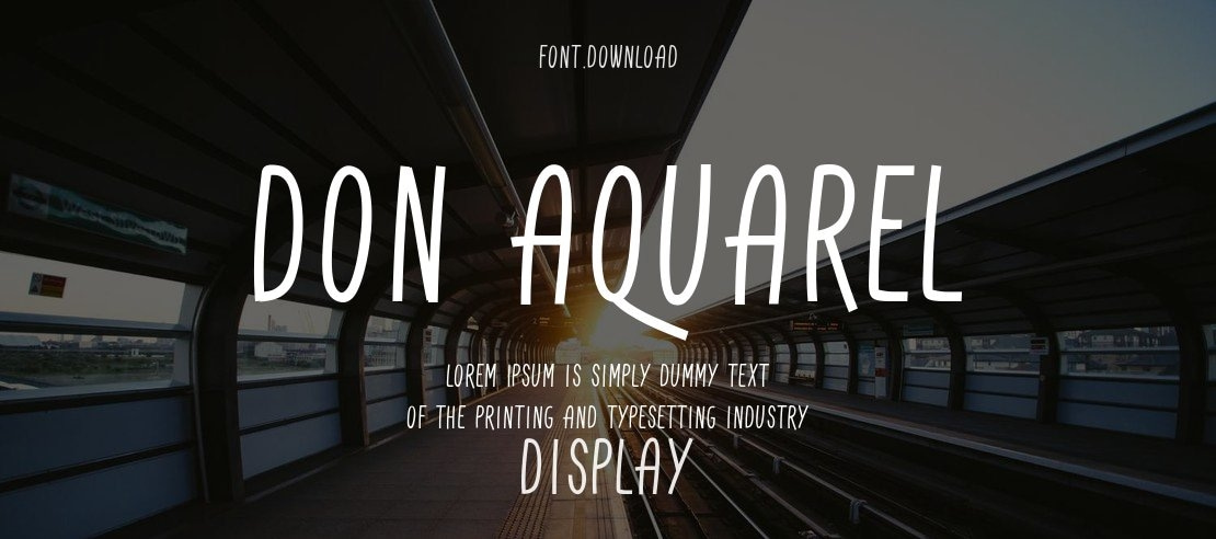 Don Aquarel Font