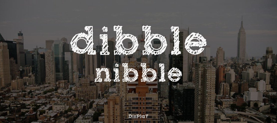 dibble nibble Font