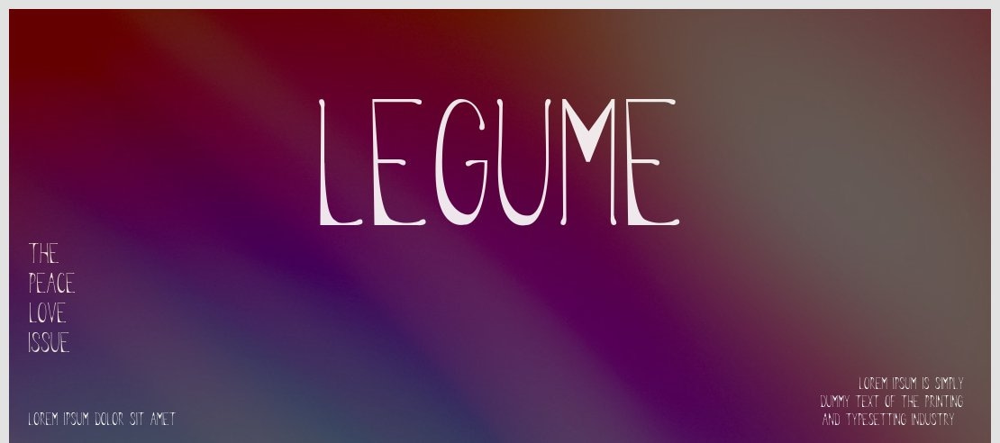 Legume Font