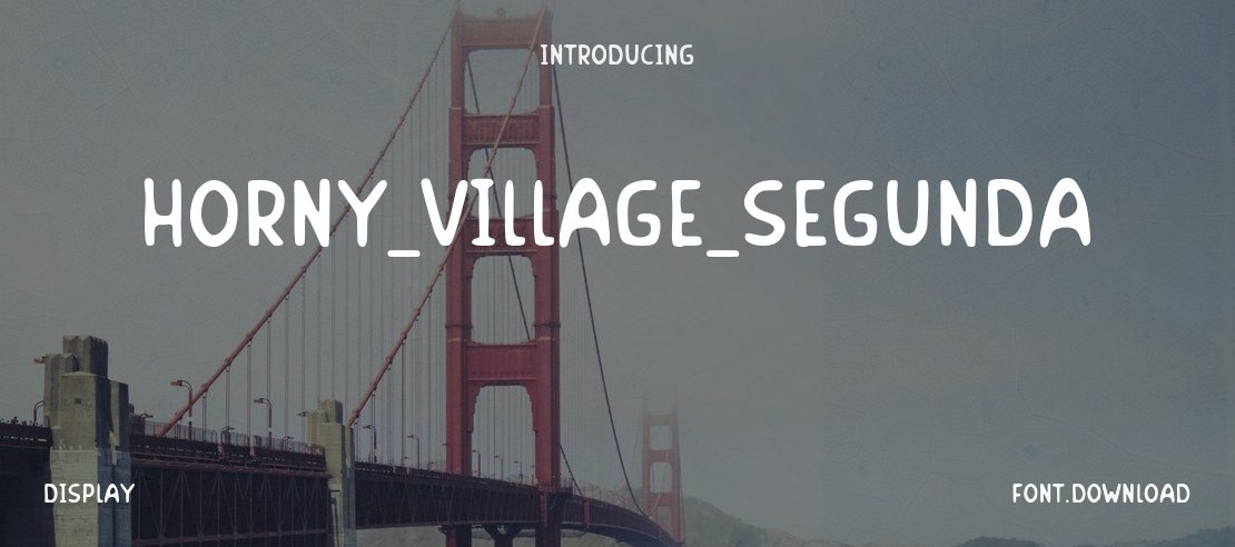 Horny_Village_SEGUNDA Font