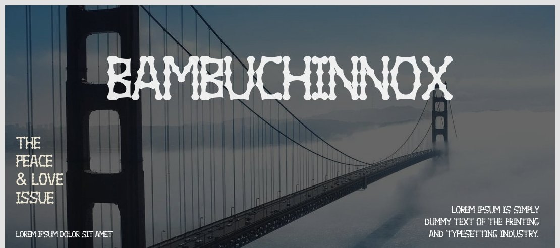 Bambuchinnox Font