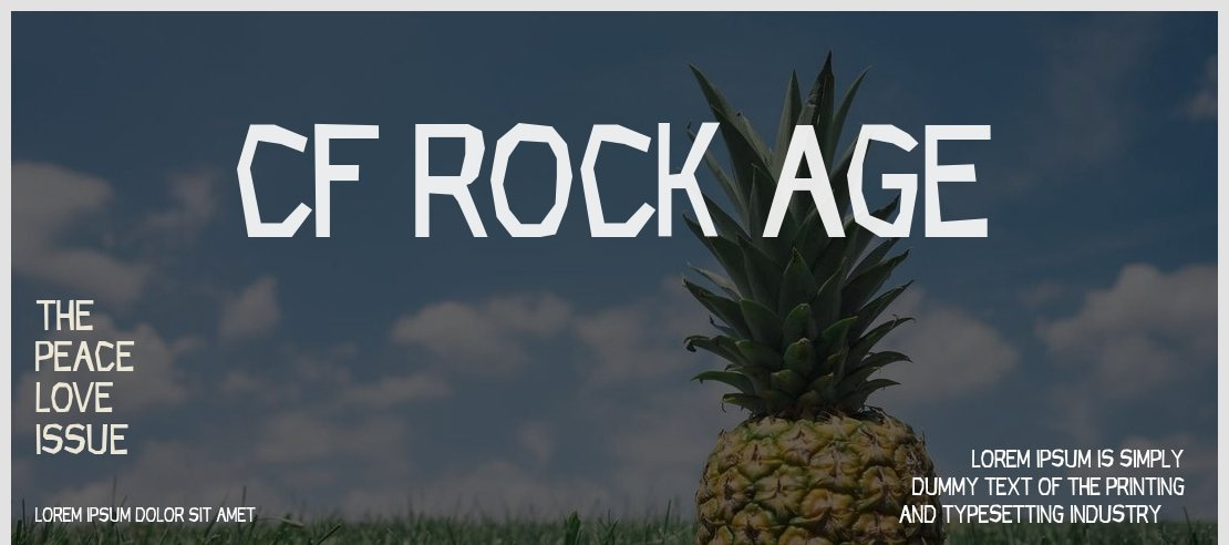 CF Rock Age Font