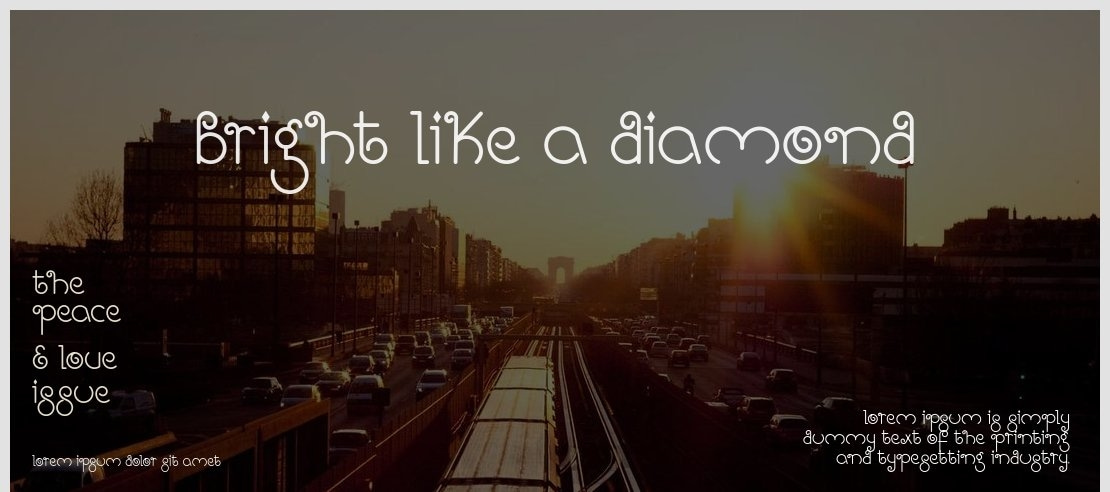 Bright Like A Diamond Font