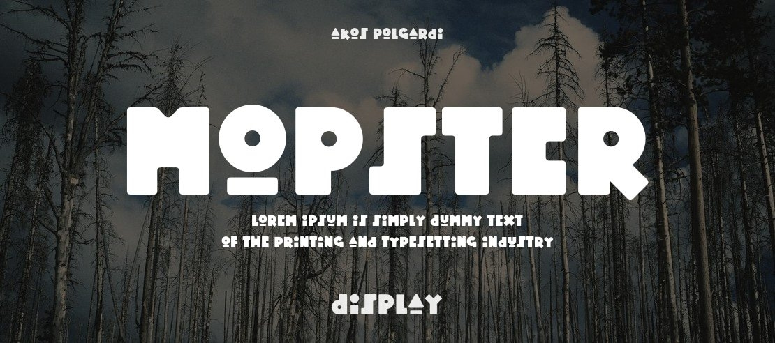 Mopster Font