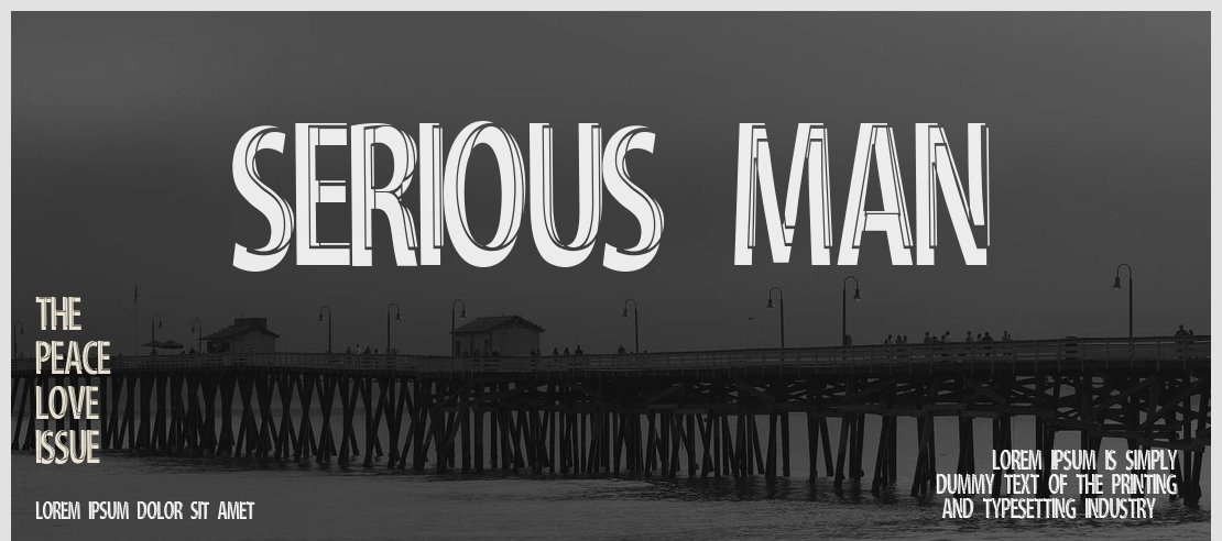 Serious Man Font