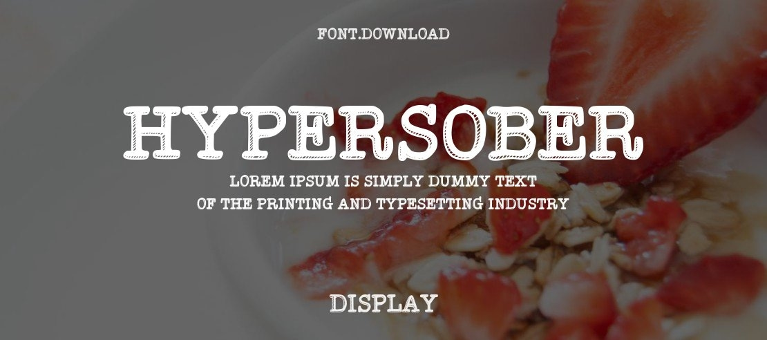 Hypersober Font