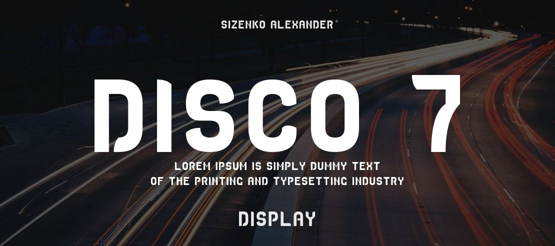 DISCO 7 Font